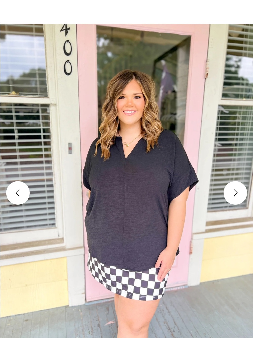 Zenana Outfitters Black V-Neck Dolman Top
